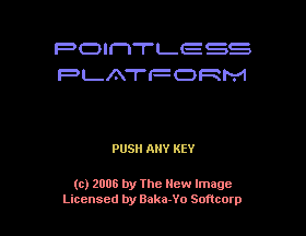 Pointless Platform Title Screen